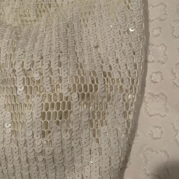 Beautiful Off-white sequin a-line skirt. - Picture 5 of 5